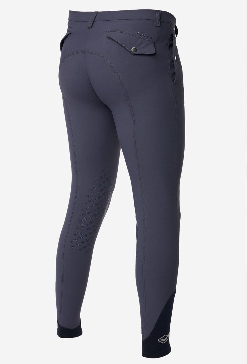 LeMieux Mens Elite Classic Pleated Breech in Flint Grey-2